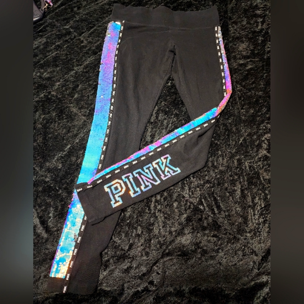 VS PINK Sequin Mermaid Yoga Leggings